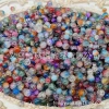 Weigh the scattered beads by jin (4-10MM), mixed color glazed beads, peach blossoms, starry sea, purple Qi Coming from the East, mixed beads undefined